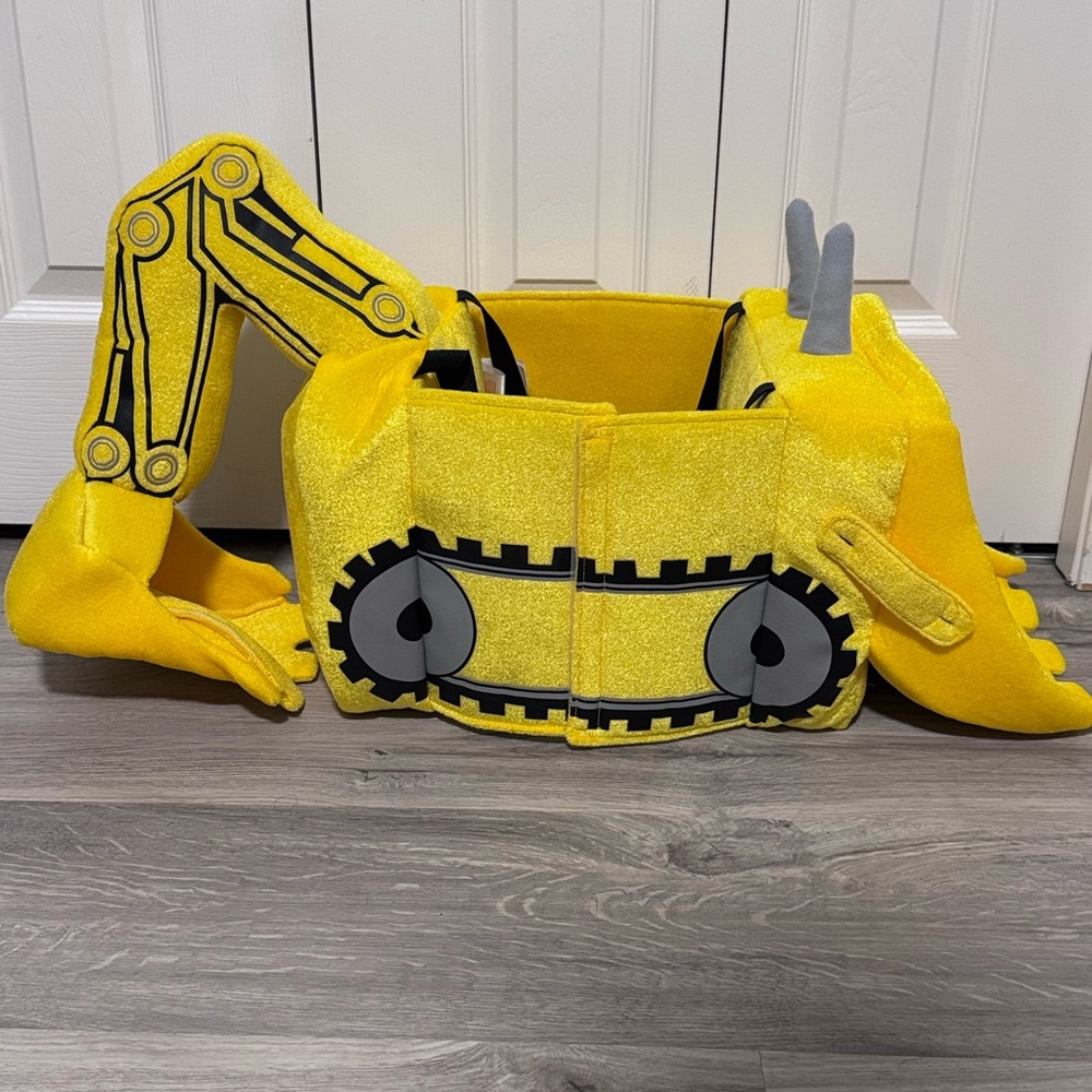 Construction Bulldozer  3-D Ride In Costume Boys Girls Plush I Want To Be...